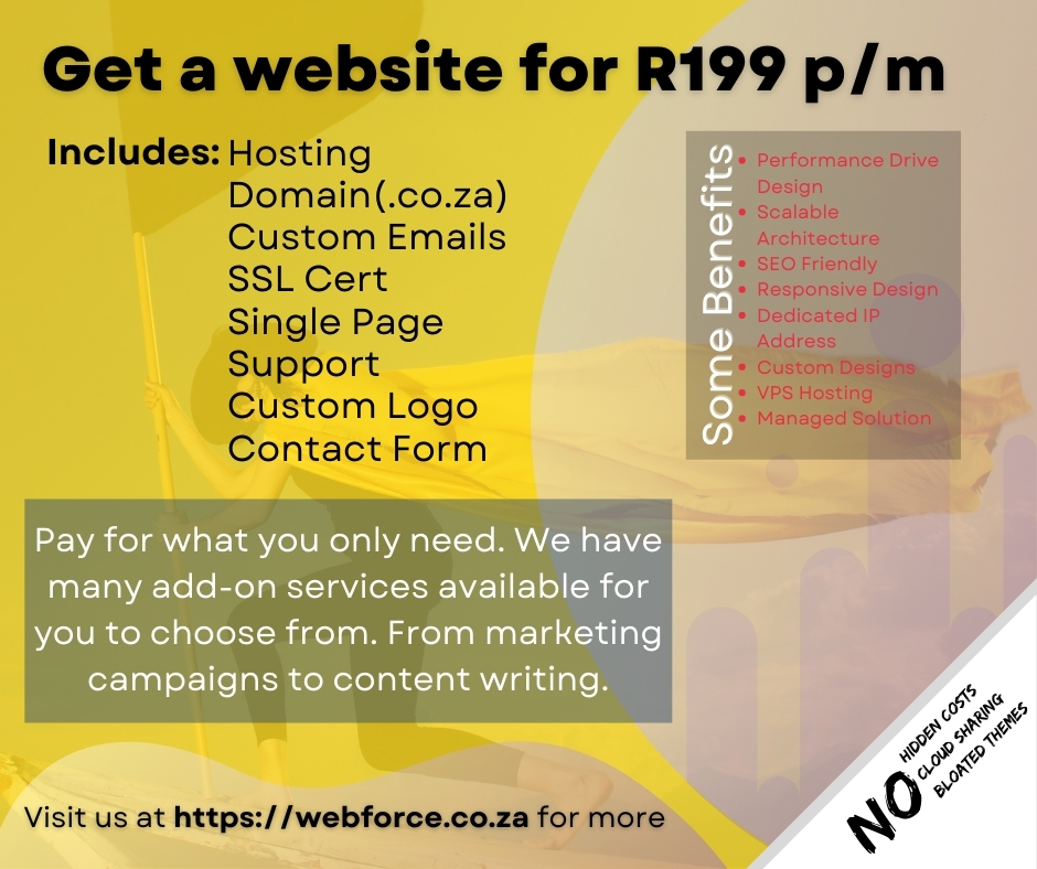 Our website packages